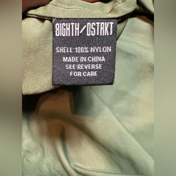 Men’s 8ighth Dstrkt Military hooded Anorak pullover windbreaker, Size XL - Picture 11 of 13